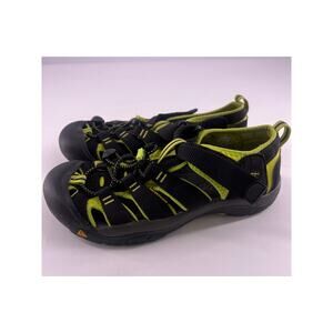 Keen Newport H2 Sandals Womens Size 5 Black Green Slip On Outdoors Hiking